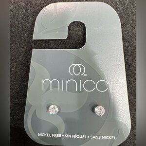 Minicci Silver Stud Earrings